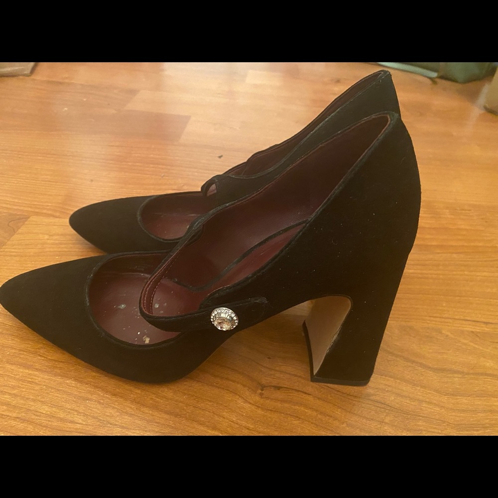 Kate Spade Black Velvet Maren size 10 used